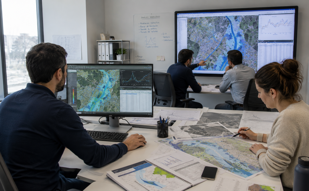 VKM Estudios Inundabilidad · Estudios de Inundabilidad y Análisis de Riesgos Hidráulicos para Proyectos, Terrenos y Actividades en Madrid